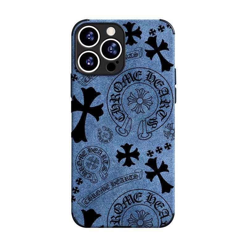 Chrome Heart  Leather iPhone Case