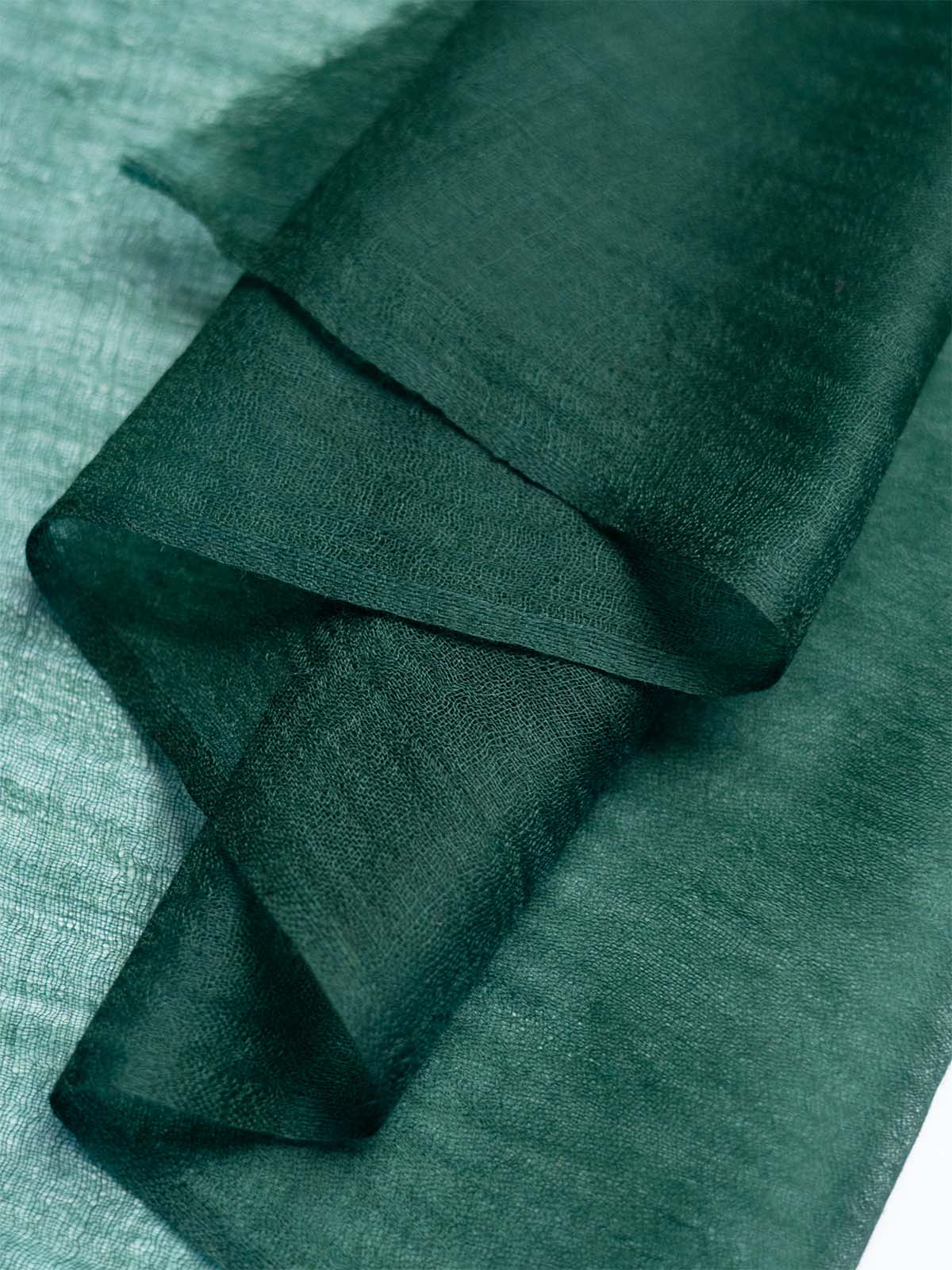 Featherlight Emerald Green Cashmere Scarf