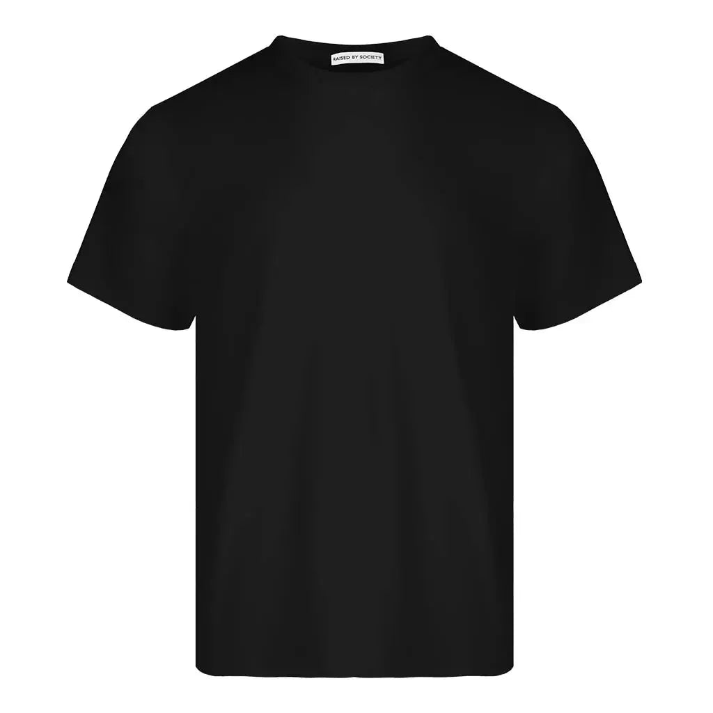 BLACK LOOPWHEELED T-SHIRT