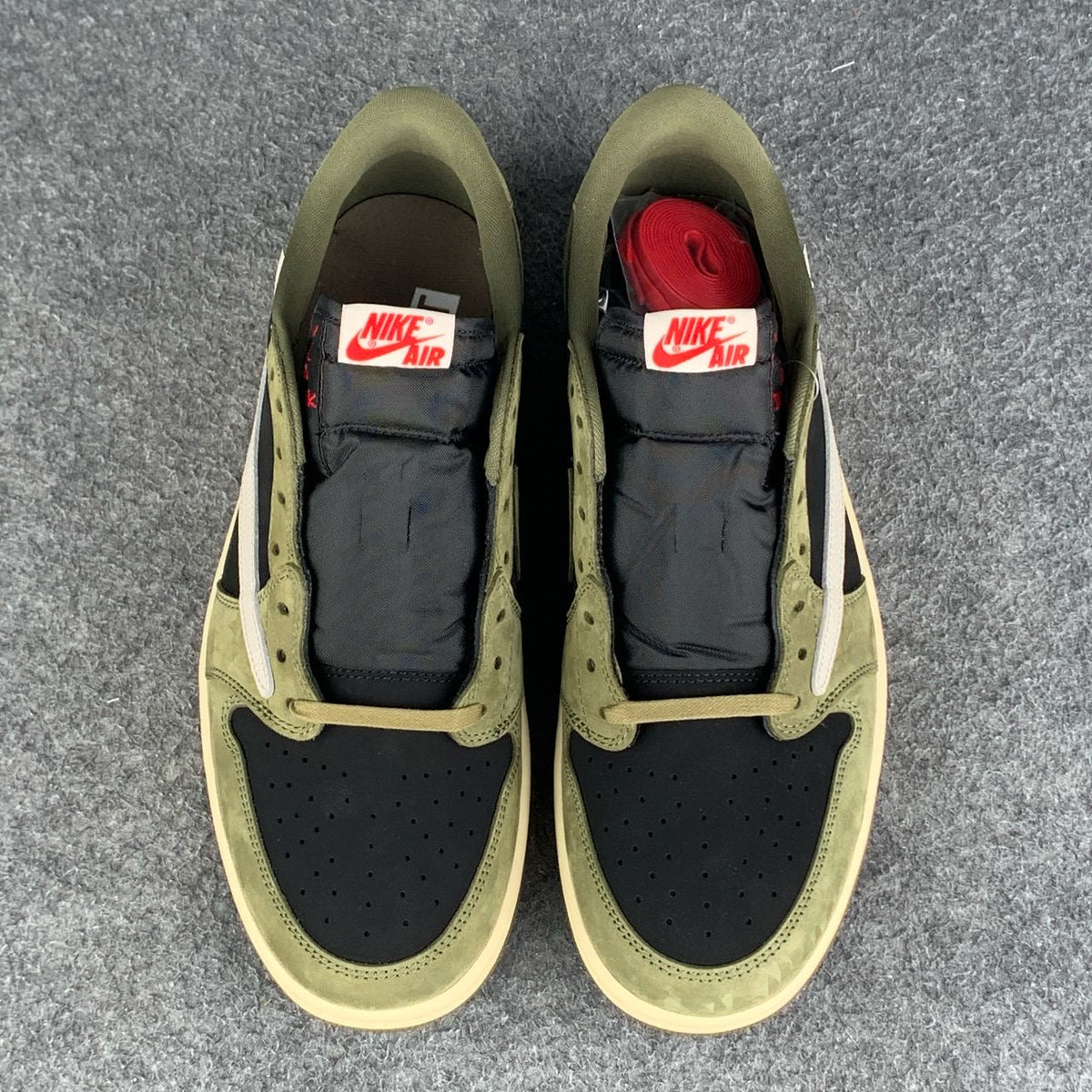 Custom Travis Scott x Air Jordan 1 Low OG SP 'Black Olive'