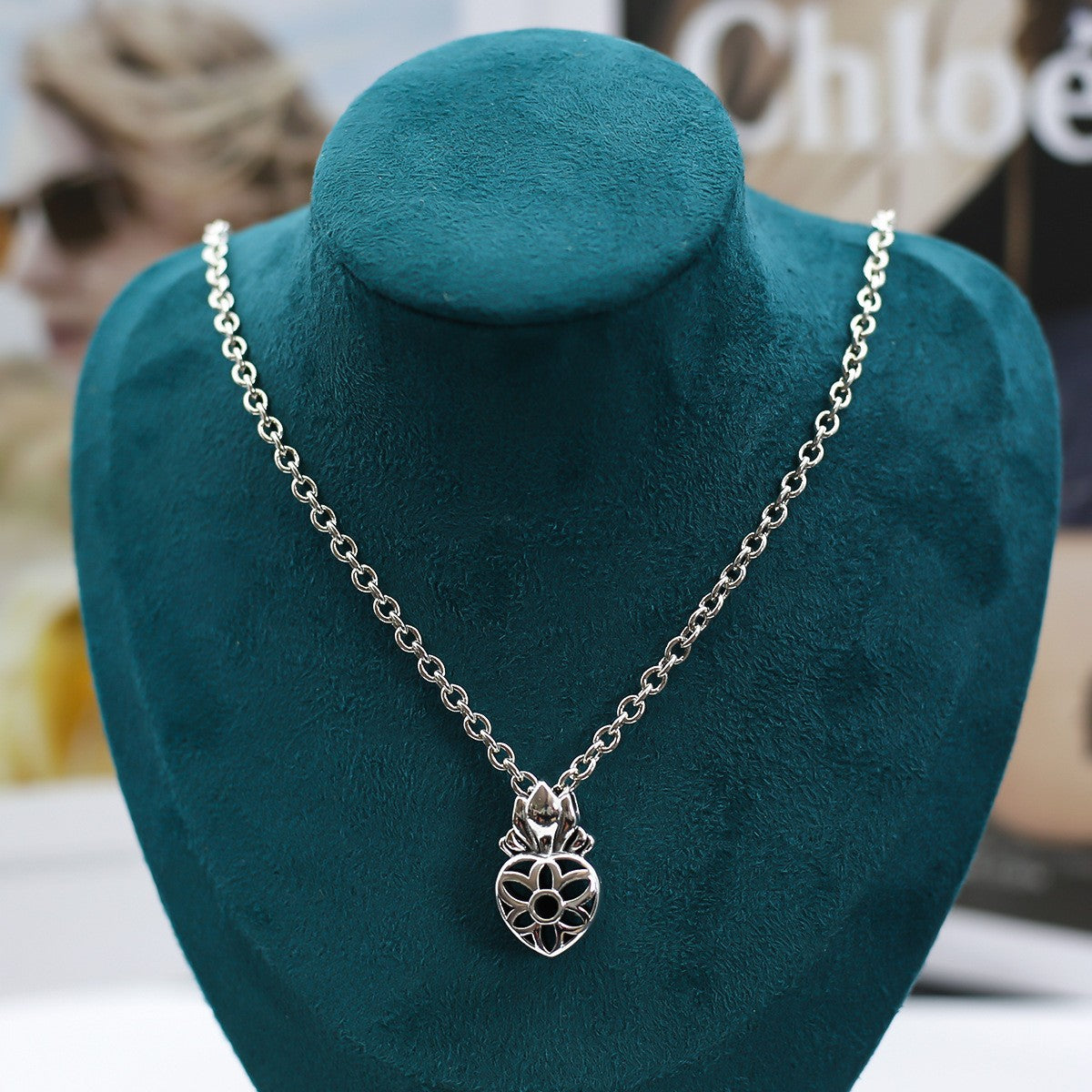Chrome Hearts good cherry blossom six-pointed star necklace