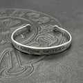 Chrome Hearts retro letter cross flower scroll label open bracelet