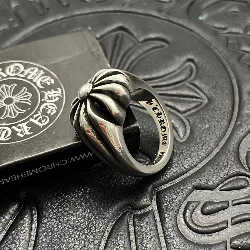 chrome hearts 925 silver retro ring