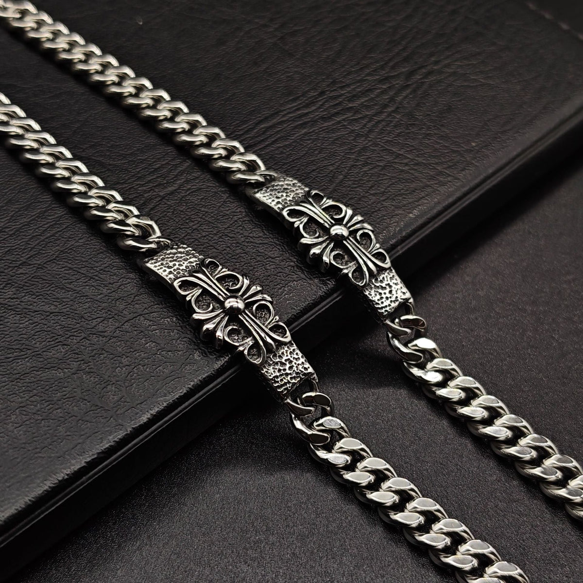 Chrome Hearts cross military flower bracelet