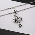 Chrome Hearts punk retro six-pointed star cross necklace