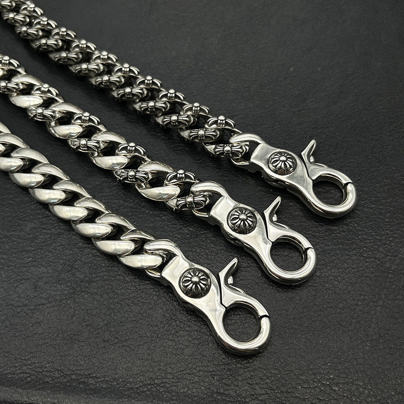 Chrome Hearts lobster clasp Cuban thick necklace