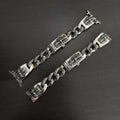 Chrome Hearts cross flower Green Submariner Apple watch strap