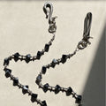 Chrome Hearts Black smudged dark style pure handmade design trouser chain