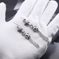 Chrome Hearts distressed six-pointed star earrings