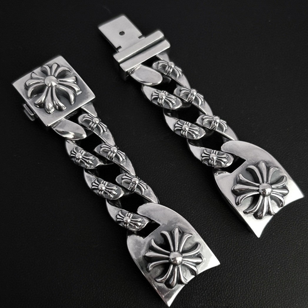 Chrome Hearts cross flower high-end watch strap