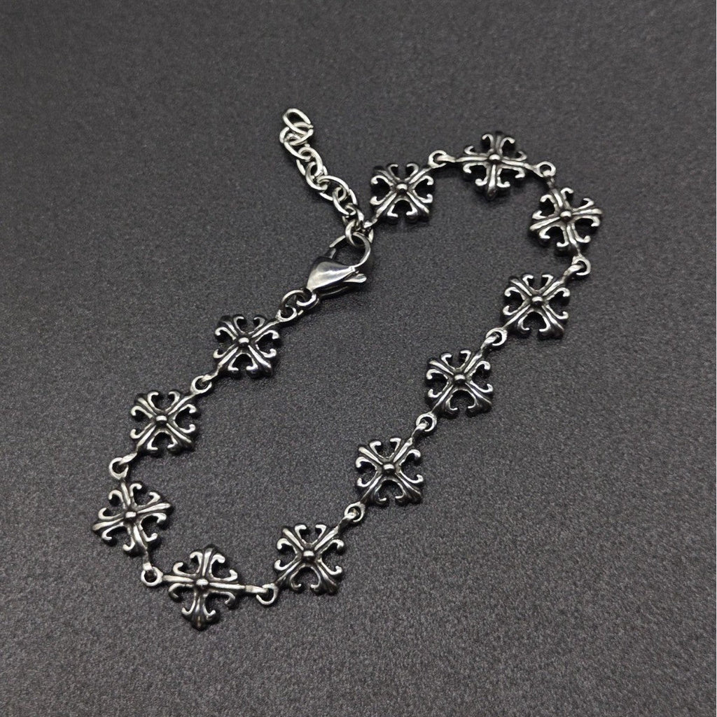 Chrome Hearts cross flower simple S925 bracelet