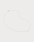MONICA VINADER Marquise 14ct Yellow Gold And 0.016ct Lab-Grown Diamond Pendant Necklace(Gold)