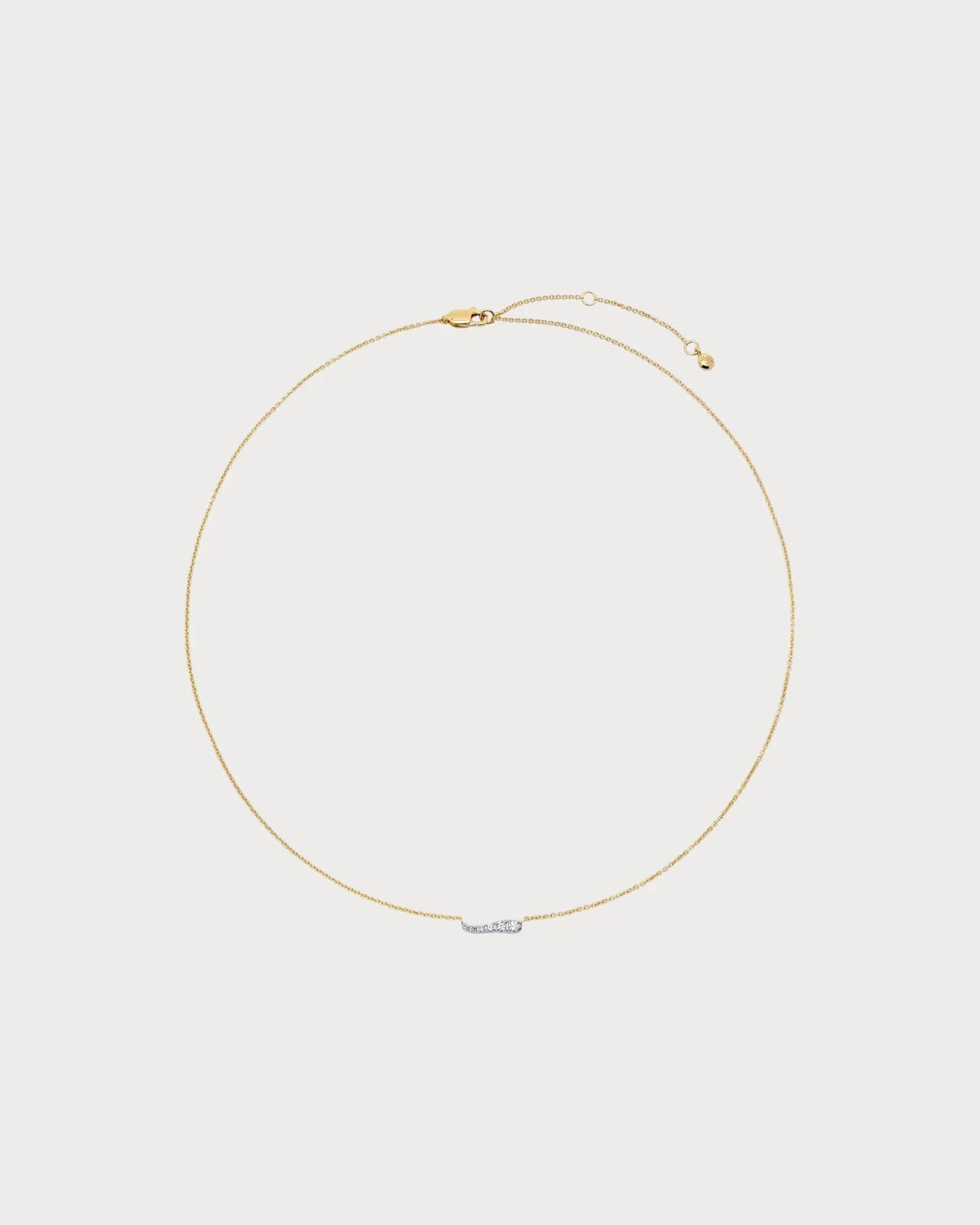 MONICA VINADER Riva 18ct Yellow Gold-Plated Vermeil Sterling-Silver and 0.11ct Lab-Grown Diamond Pendant Necklace(Gold)